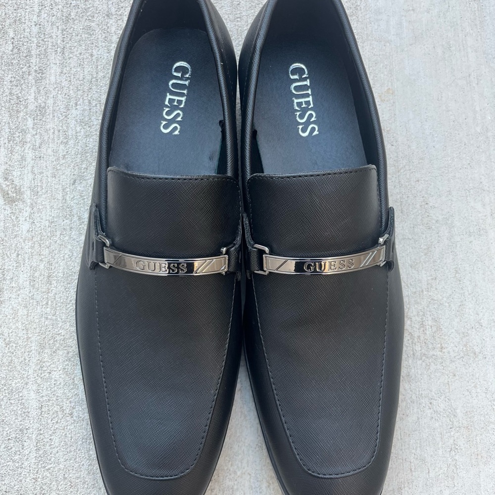 Guess (GMHandy-R) Black Slip-On Dress Shoes Mens Size 10.5